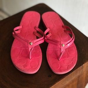 Pink Coach Sandals 7.5